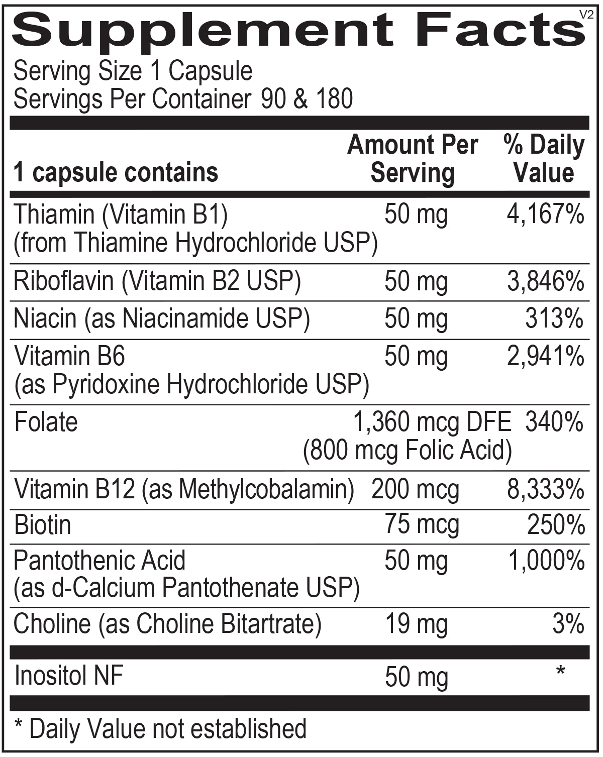 Ortho B Complex (90 capsules) - Vitalized 