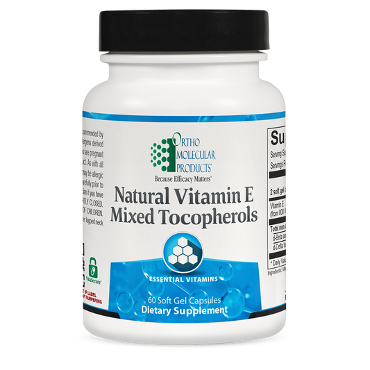 Natural Vitamin E Mixed Tocopherols (60 capsules) - Vitalized 