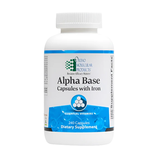 Alpha Base Capsules w/iron (240 capsules) - Vitalized 