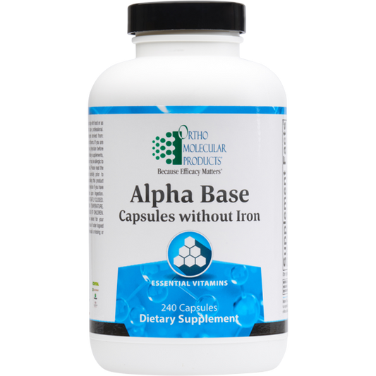 Alpha Base Capsules without Iron (240 capsules) - Vitalized 