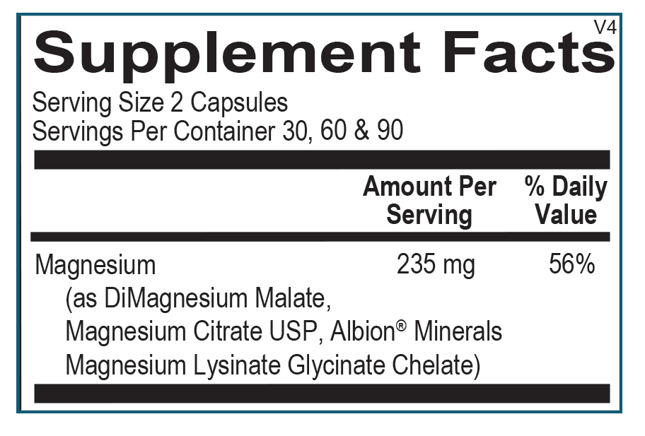 Reacted Magnesium (60 capsules) - Vitalized 