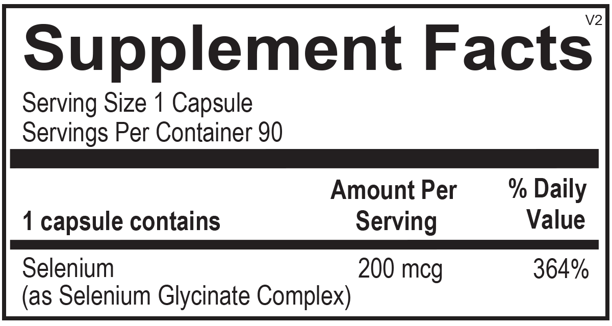 Reacted Selenium (90 capsules) - Vitalized 